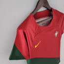 Camiseta Nike de local de la selección nacional de Portugal 22/23 para mujer - Roja y verde