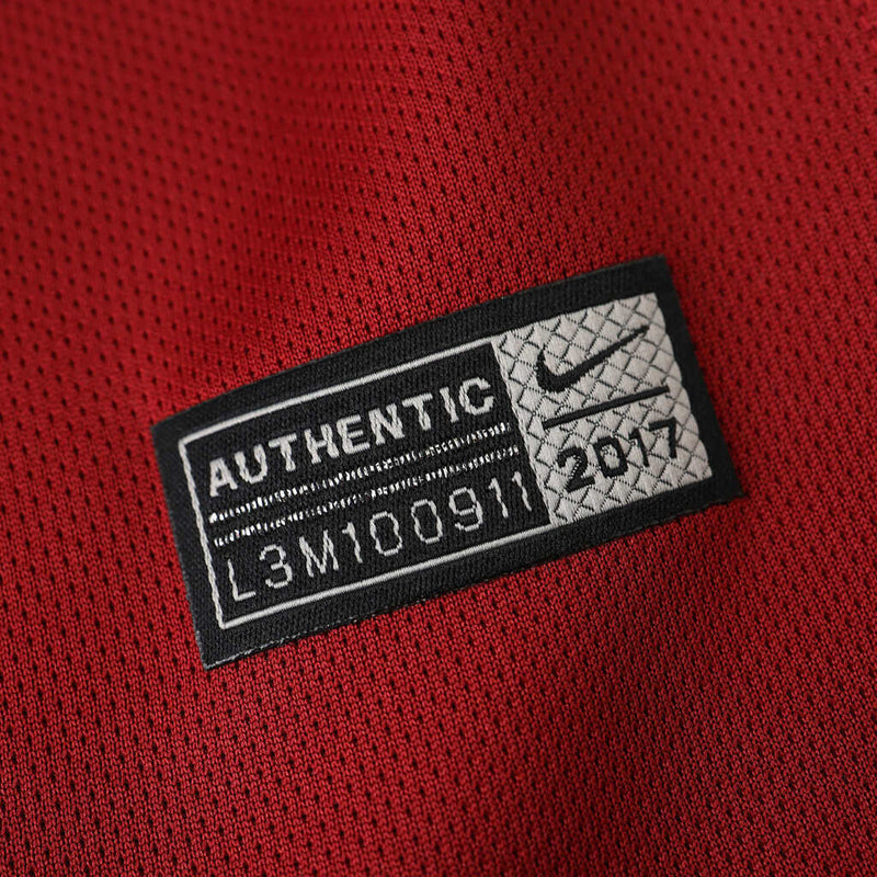 Camiseta retro de local de la Roma 17/18 para hombre - Marrón