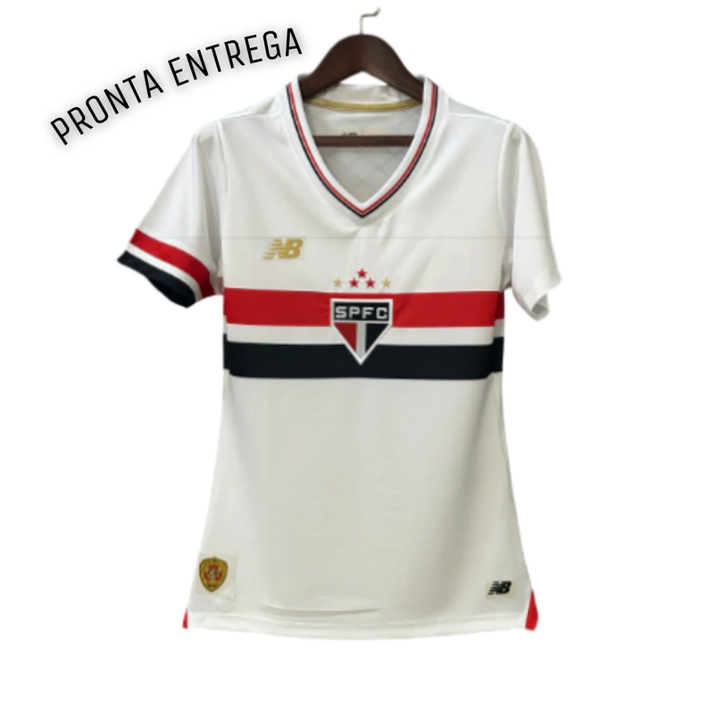 LISTO PARA ENTREGA Camiseta Local São Paulo Mujer I 25/26 Fan - Blanco