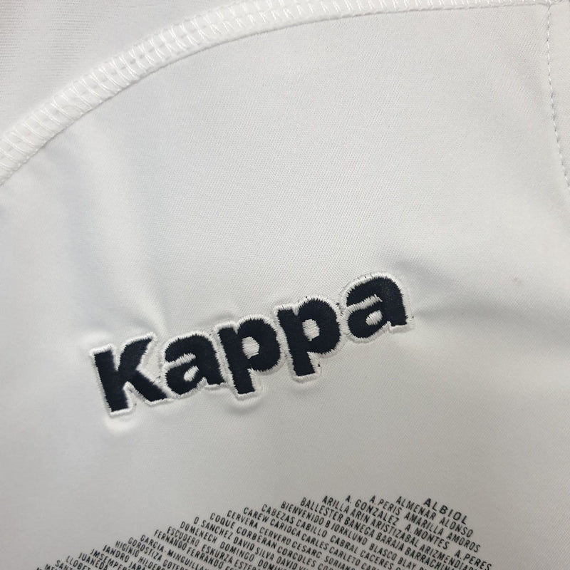 Camiseta retro de aficionado Kappa Valencia Home 09/10 para hombre - Blanca