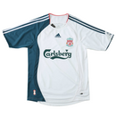 Camiseta retro de aficionado del Liverpool Away II 06/07 para hombre - Blanca