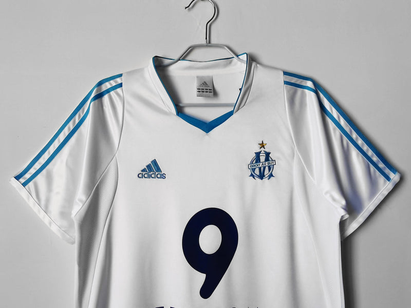 Camiseta retro local del Marsella 02/03 para hombre - Azul