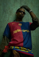 Camiseta local del Barcelona 24/25 de TRAVIS SCOTT - Rojo y azul