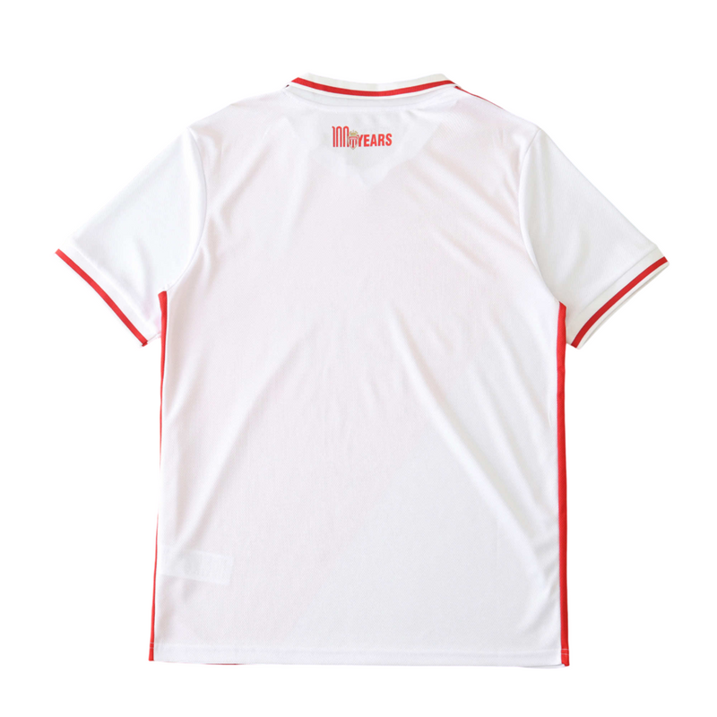 Camiseta de local del Mónaco 24/25 para hombre (blanco y rojo)