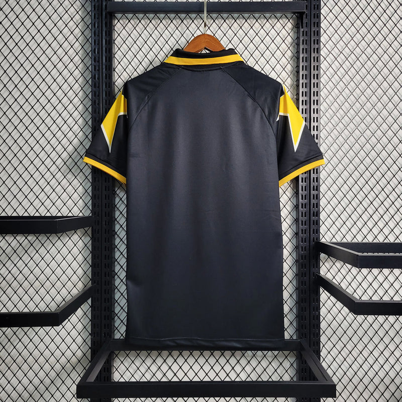 Camiseta retro de aficionado Kappa para hombre de la Juventus 95/97 (tercera equipación) - Negra
