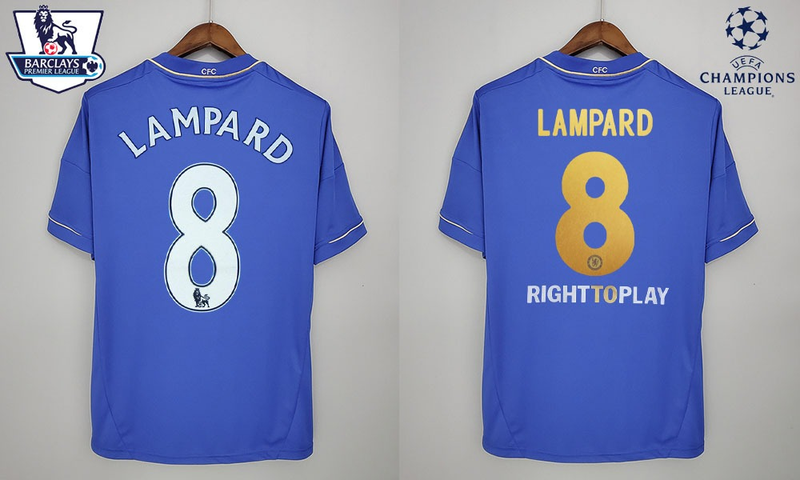 Camiseta retro de aficionado del Chelsea 12/13 para hombre - Azul