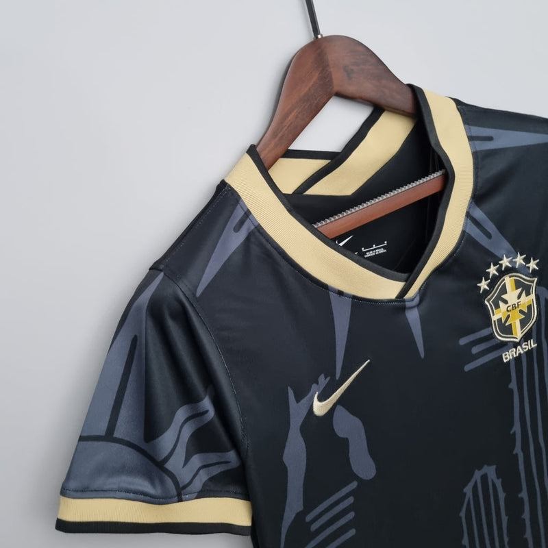 Camiseta Nike para mujer de la selección brasileña especial del noreste - Negra