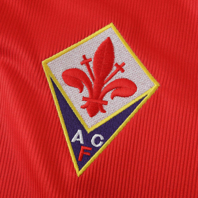 Camiseta retro de aficionado de la Fiorentina 95/96 para hombre - Roja