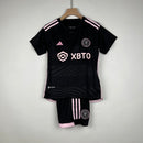 Camiseta y pantalón corto para niños Miami 23/24 - Negro y rosa