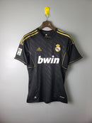 Camiseta retro Adidas del Real Madrid II para hombre, 11/12, color negro