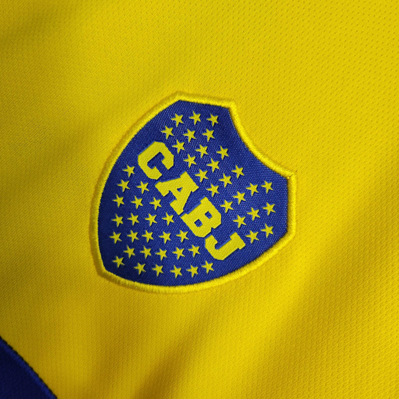 Camiseta y pantalón corto Boca Junior Visitante II 23/24 para niños - Amarillo