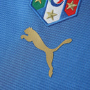Camiseta retro de manga larga para aficionados de Italia Local 1 2006 - Azul