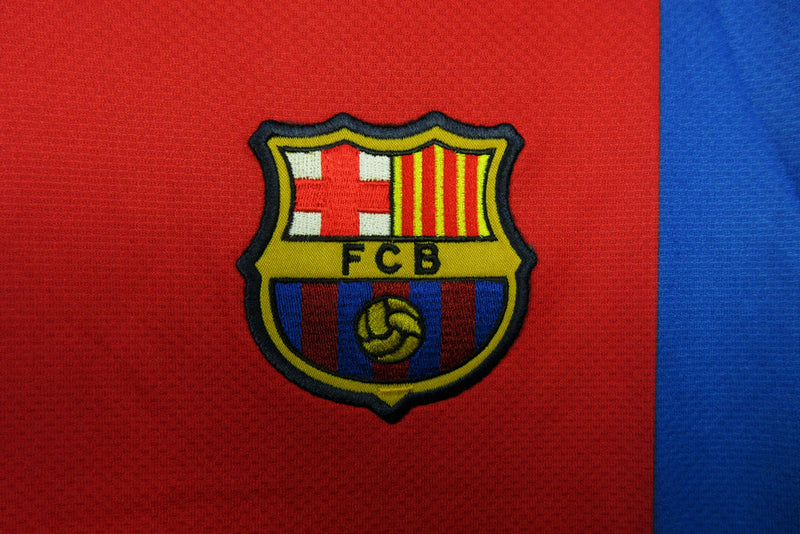 Camiseta retro del Barcelona I 06/07 Nike Fan para hombre - Azul rey y rojo