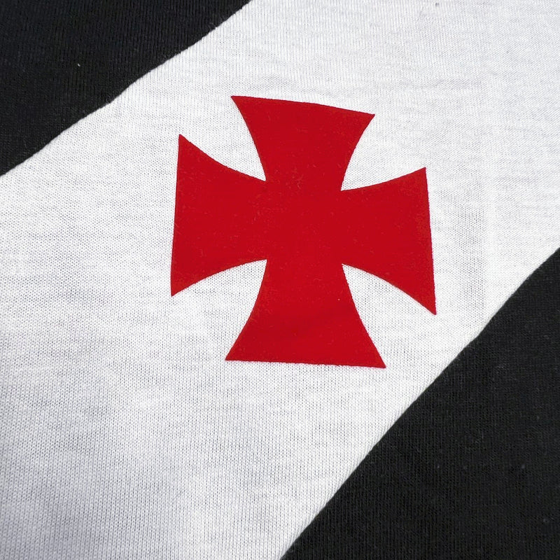 Camiseta retro de visitante del Vasco da Gama 1988 para hombre - Negra