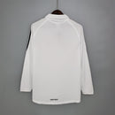 Camiseta retro de manga larga Adidas Real Madrid I 05/06 para hombre - Blanco