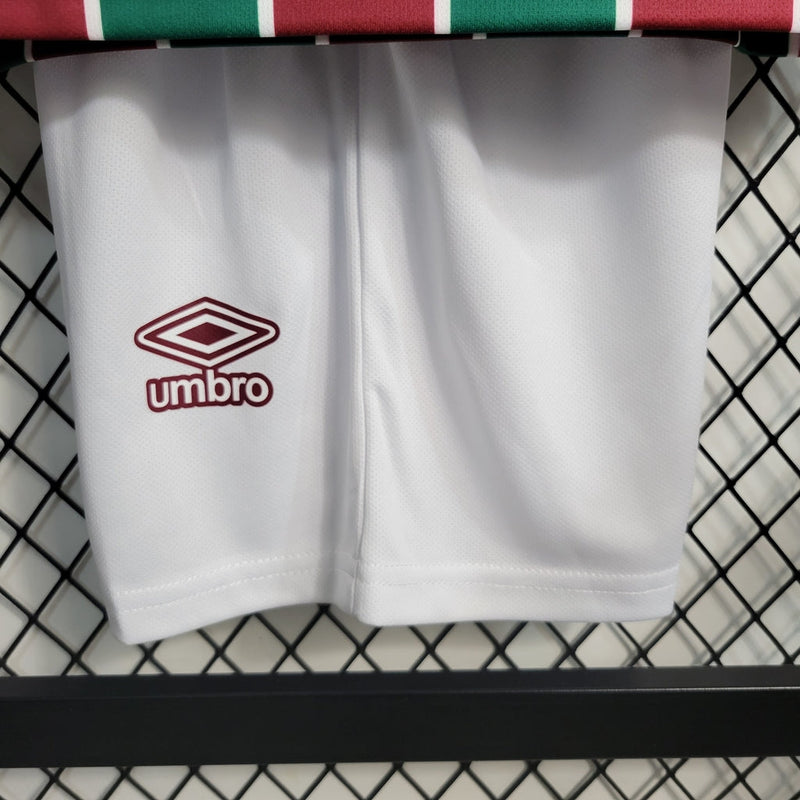 Camiseta y pantalón corto infantil Fluminense 23/24 I - Tricolor