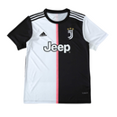 Camiseta retro de aficionado de la Juventus Home 19/20 para hombre - Blanco y negro