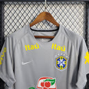 Camiseta de entrenamiento Nike retro de la selección brasileña 2002 para hombre - Gris