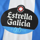 Camiseta de aficionado de La Coruña 24/25 para hombre - Blanca y azul