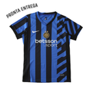 LISTO PARA ENTREGA Camiseta de local del Inter de Milán 24/25 Camiseta de aficionado para hombre - Azul y negro