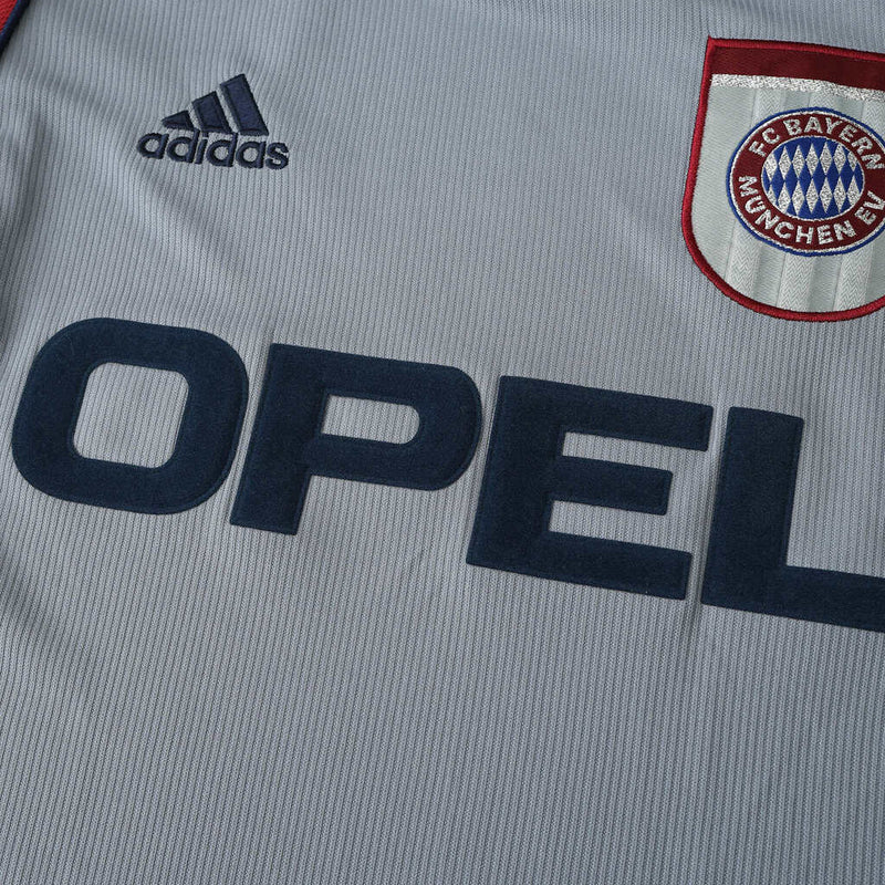 Camiseta retro de visitante II del Bayern de Múnich 98/99 Adidas para hombre - Gris