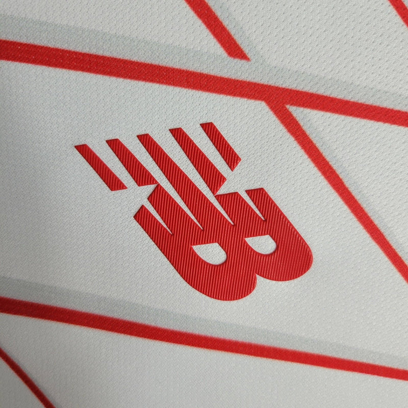 Camiseta de aficionado New Balance RB Bragantino 23/24 para hombre - Blanco