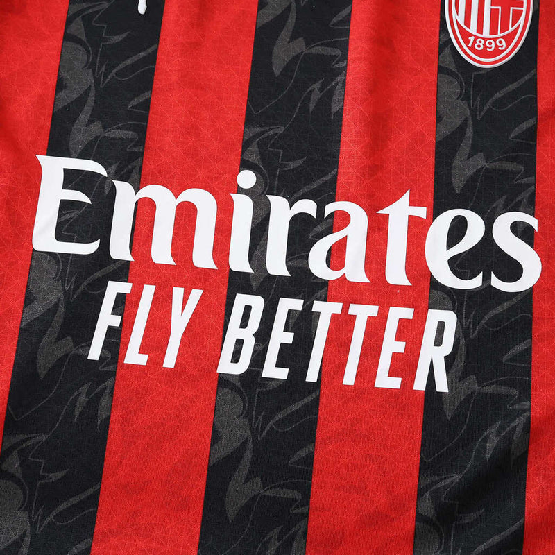 Camiseta local del Milan /25/26 Jugador - Rojo y negro