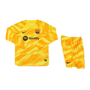 Conjunto de portero de manga larga del Barcelona - Fanático masculino 2023/2024 - Amarillo