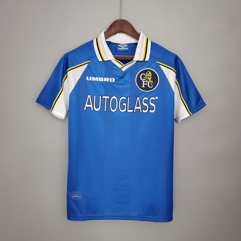 Camiseta retro de aficionado del Chelsea 97/99 para hombre - Azul