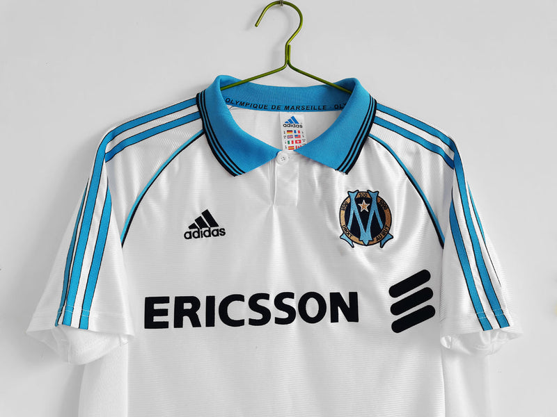 Camiseta retro local del Marsella 98/99 para hombre - Blanca