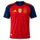 Camiseta Selección España 3 Estrellas Campeona del Mundo Local Copa del Mundo 2026 Versión Jugador - Rojo
