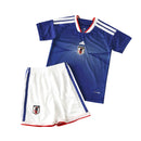 Camiseta y pantalón corto de la selección nacional de Japón para niños, temporada 2026 - Azul