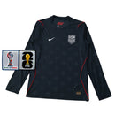 Camiseta Manga Larga Estados Unidos Visitante Copa del Mundo 2026 Versión Jugador Hombre - Negro
