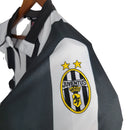 Camiseta Retro Manga Larga Juventus Local Home I 97/98 Versión Aficionado Hombre - Negro y Blanco
