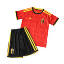 Camiseta y pantalón corto de la selección nacional de Bélgica para niños, temporada 2026 - Rojo