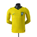 Camiseta de manga larga de la selección masculina de Brasil para el Mundial de 2026 - Amarilla