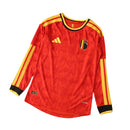 Camiseta de manga larga de Bélgica para jugadores masculinos del Mundial 2026 - Roja