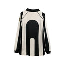 Camiseta Retro Manga Larga Juventus Local Home I 97/98 Versión Aficionado Hombre - Negro y Blanco
