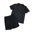 Camiseta y pantalón corto para niños Portugal Pantera Negra 2026 - Negro