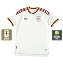 Camiseta Selección España Visitante Copa del Mundo 2026 Versión Aficionado - Blanco