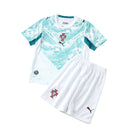 Conjunto de camiseta y pantalón corto infantil de la selección de Portugal Reserva 2026 - Azul