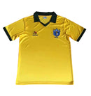 Camiseta Retro 1986 Selección Brasileña Brasil Local - Amarillo