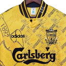 Camiseta Retro Liverpool 1993-1996 Versión Aficionado Hombre - Amarillo