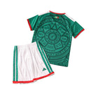 Camiseta y pantalón corto de la selección mexicana para niños, temporada 2026 - Verde