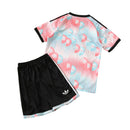 Camiseta + Shorts Niños Selección Belgica Visitante 2026 Blanco Rosa