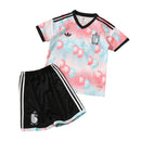 Camiseta + Shorts Niños Selección Belgica Visitante 2026 Blanco Rosa