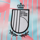 Camiseta + Shorts Niños Selección Belgica Visitante 2026 Blanco Rosa