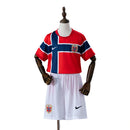 Camiseta + Shorts Niños Noruega Copa del Mundo Local 2026 - Rojo