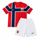 Camiseta + Shorts Niños Noruega Copa del Mundo Local 2026 - Rojo