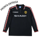 ENTREGA INMEDIATA Manchester United Retro 1999 - Negro